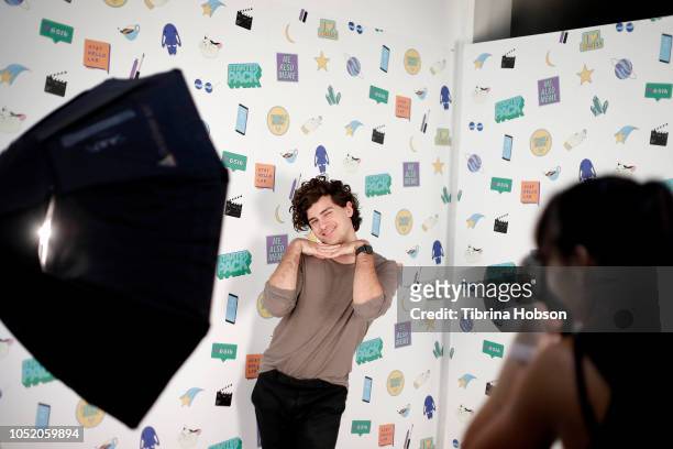 Anthony Padilla attends AT&T Hello Lab's 'STARTER PACK' LOG ON: The Internet Experience Pop-Up on October 12, 2018 in Los Angeles, California.