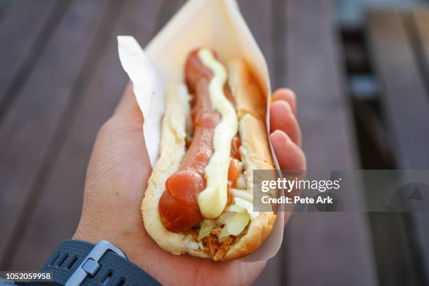 icelandic hotdog - cultura islandesa fotografías e imágenes de stock