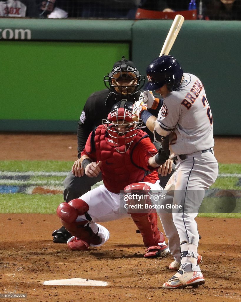 American League Championship Series Game 1: Houston Astros Vs Boston Red Sox At Fenway Park