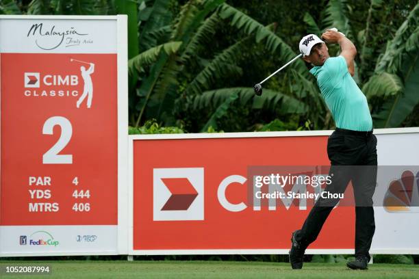 Charles Howell III of United States in action during the final round of the CIMB Classic at TPC Kuala Lumpur on October 14, 2018 in Kuala Lumpur,...