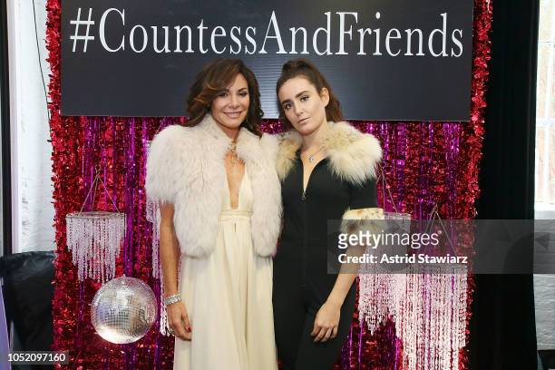 Countess Luann de Lesseps and her daughter Victoria de Lesseps attend Drag Brunch hosted By Countess Luann de Lesseps at Industria on October 13,...