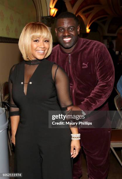 Erica and Warryn Campbell attend the David and Tamela "Against The World" Family Tour on October 13, 2018 in Los Angeles, California.