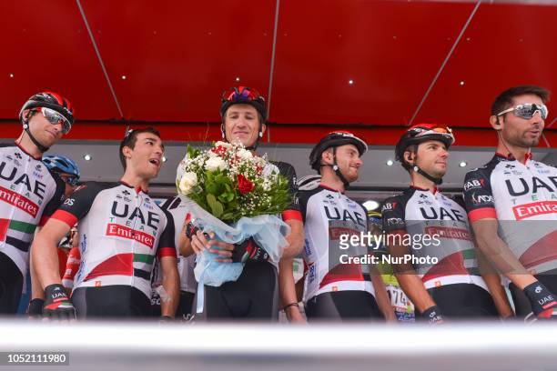 Przemyslaw Niemiec of Poland and UAE Team Emirates ahead of the sixth stage - the Salcano Stage 166.7km from Bursa to Istanbul, of the 54th...