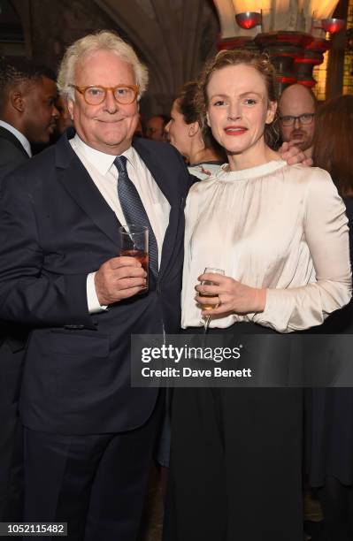 Sir Richard Eyre and Maxine Peake attend The UK Theatre Awards 2018 at The Guildhall on October 14, 2018 in London, England.