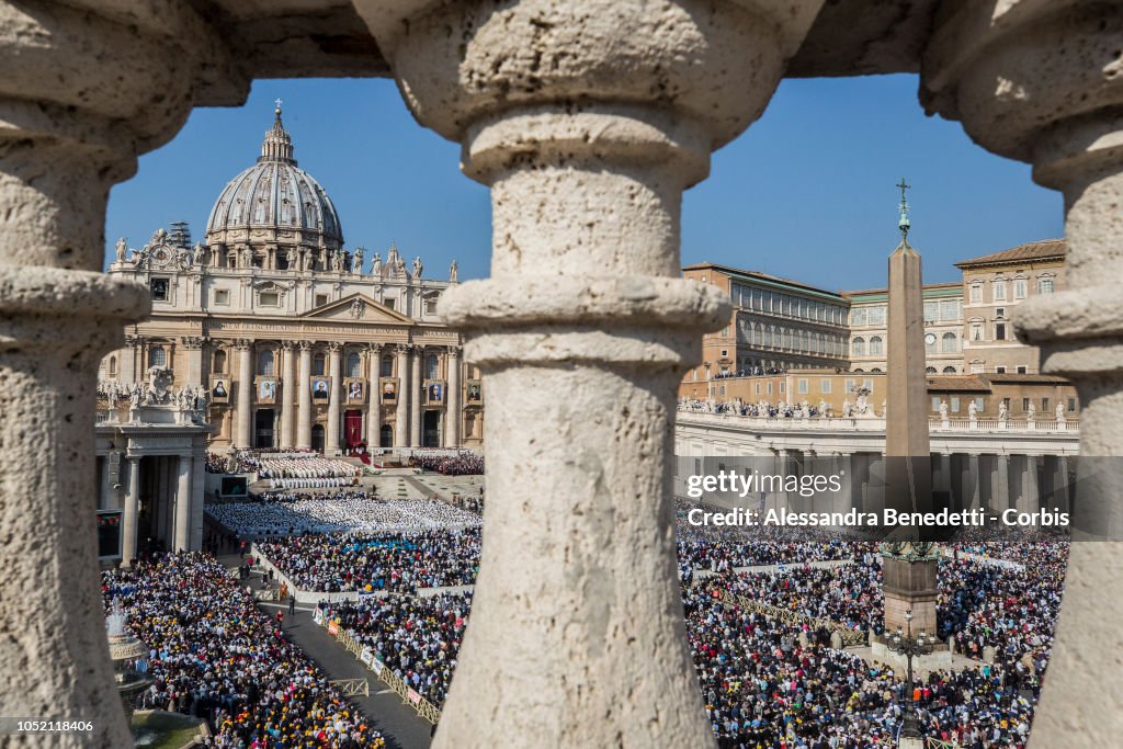 Pope Francis Presides Over The Canonisation Of 7 New Saints