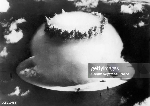 The United States Performed Their First Atomic Bomb Test In The Bikini Atoll In July 1946.