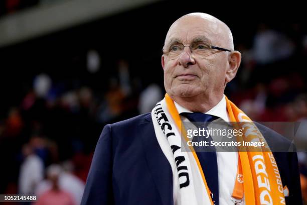Michael van Praag of Holland during the UEFA Nations league match between Holland v Germany at the Johan Cruijff Arena on October 13, 2018 in...