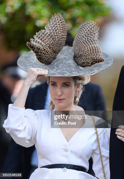 Princess Ekaterina of Hanover attends the wedding of Princess Eugenie of York and Jack Brooksbank at St George's Chapel in Windsor Castle on October...