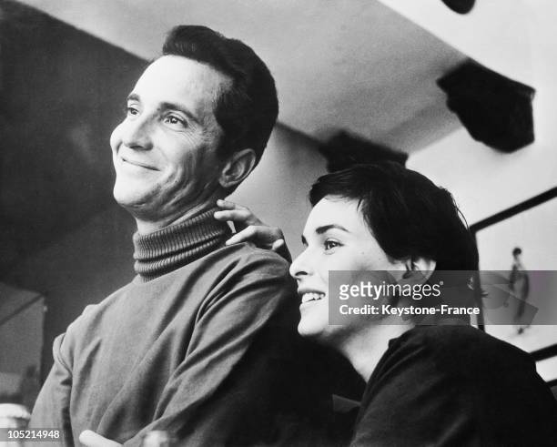 The Bullfighter Luis Miguel Dominguin And His Wife Actress Lucia Bose, October 27, 1960.