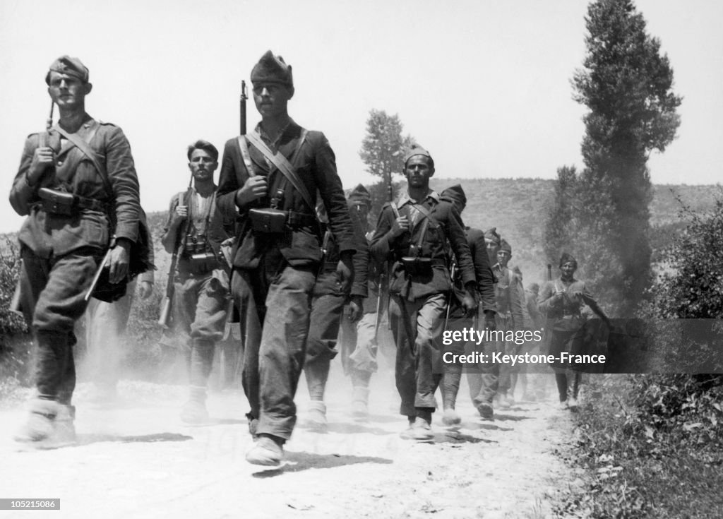 Communist Yugoslavian Resistance Fighters In Croatia 1942