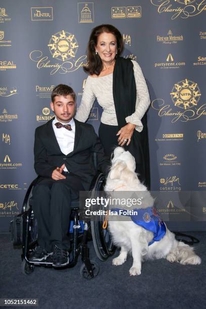 German actress Daniela Ziegler with a Vita team during the 9th VITA Charity Gala at Kurhaus Wiesbaden on October 13, 2018 in Wiesbaden, Germany.