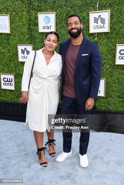 Blair Paysinger and Spencer Paysinger attend The CW Network's Fall Launch Event - Arrivals at Warner Bros. Studios on October 14, 2018 in Burbank,...