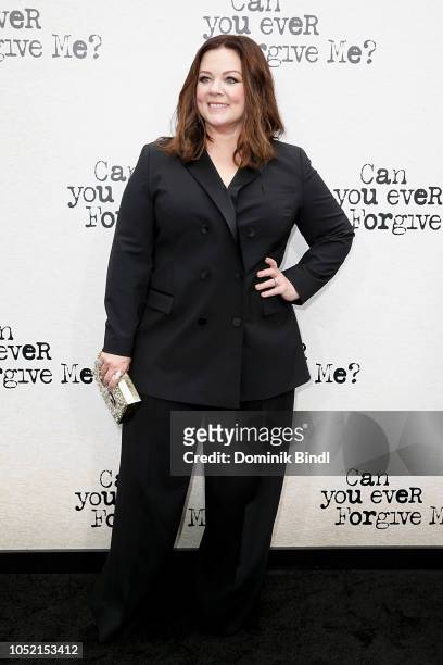 Melissa McCarthy during the "Can You Ever Forgive Me?" New York Premiere at SVA Theater on October 14, 2018 in New York City.