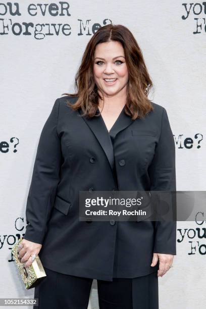 Melissa McCarthy attends the "Can You Ever Forgive Me?" New York premiere at SVA Theater on October 14, 2018 in New York City.