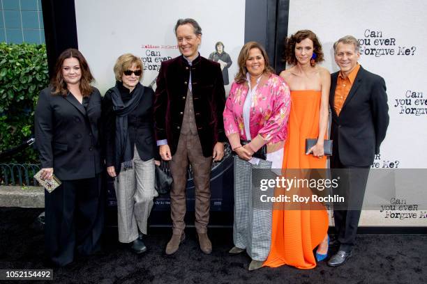 Melissa McCarthy, Jane Curtin, Richard E. Grant, Anna Deavere Smith, Dolly Wells and Stephen Spinella attend the "Can You Ever Forgive Me?" New York...