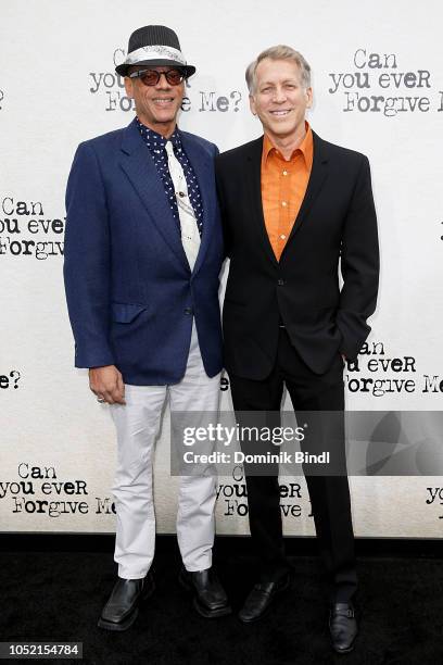 David Zachery and Stephen Spinella during the "Can You Ever Forgive Me?" New York Premiere at SVA Theater on October 14, 2018 in New York City.