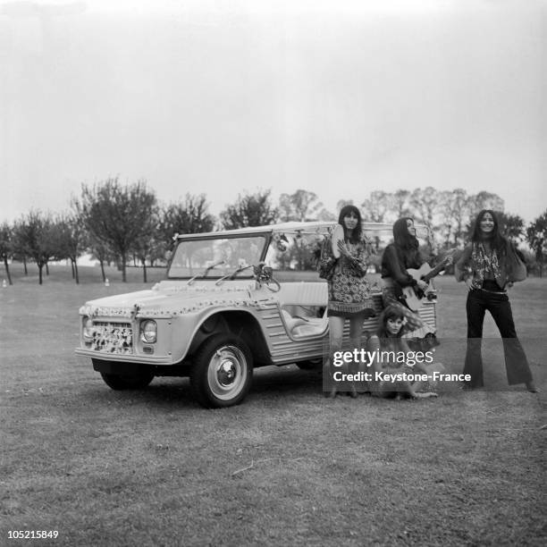 Dyane 6 Citroen Mehari Car On May 16, 1968.