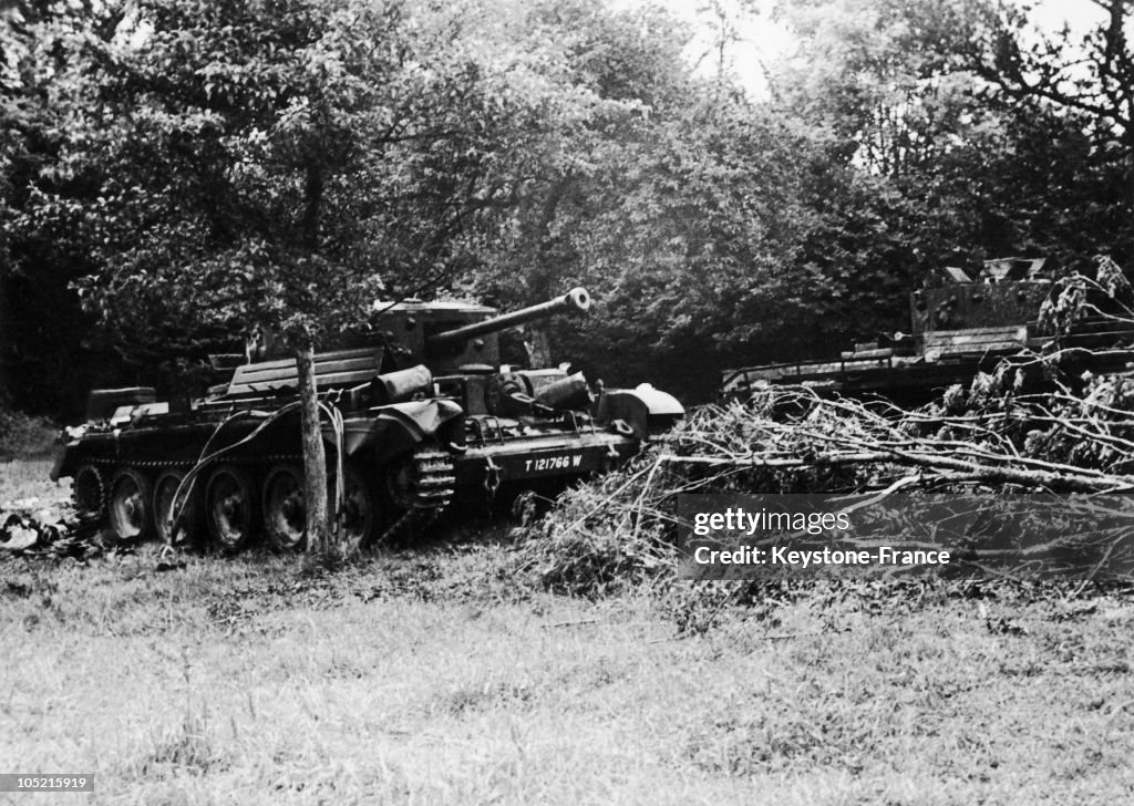 Allied Tanks In Normandy In 1944