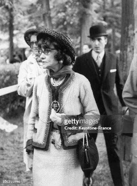 Coco Chanel In Chantilly In 1964.