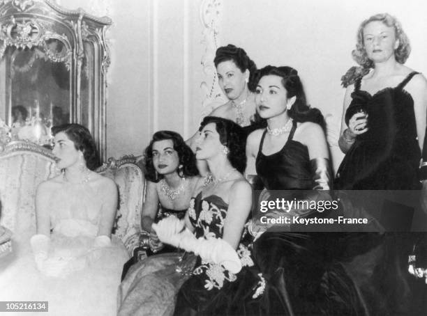 From Left To Right The Queen Soraya, The Princess Ashraf Pahlavi , The Princess Shams Pahlavi, The Princess Fatimah And The Mother Of The Queen Eva...