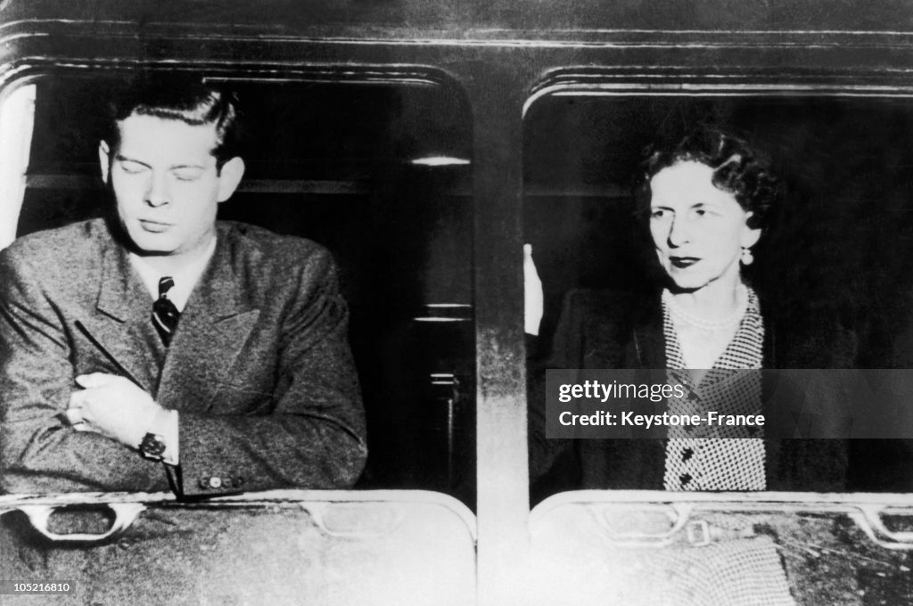 Ex-King Michael Of Romania And His Mother Helen Heading For Exile In 1948