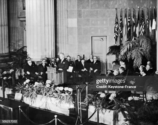 During The Signing Of The North Atlantic Treaty On April 4 U.S. President Harry Truman Gave A Speech In Washington In Which He Saluted The Foundation...