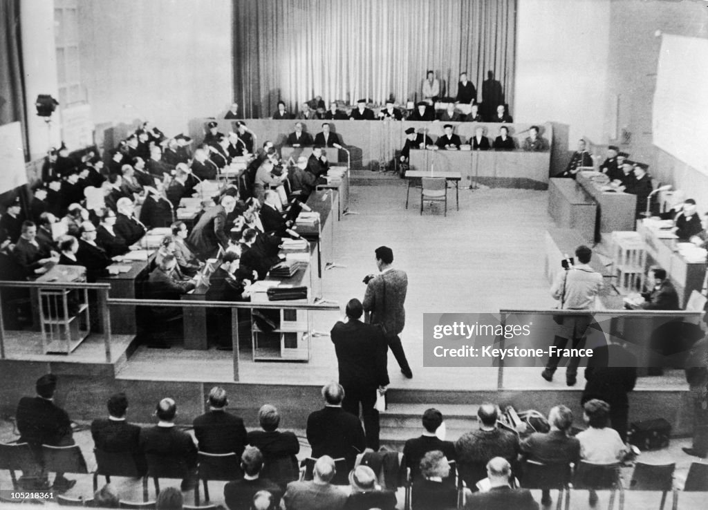 Hearing During The Auschwitz Trial In Frankfurt In 1965