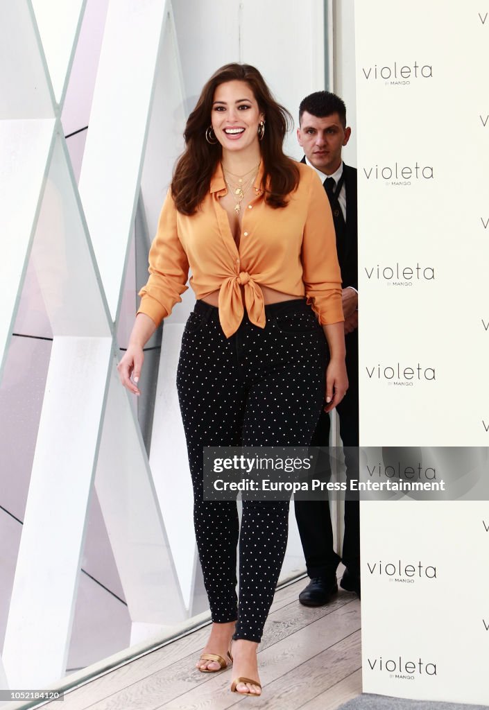 Ashley Graham Presents 'Violeta By Mango' Campaign in Madrid