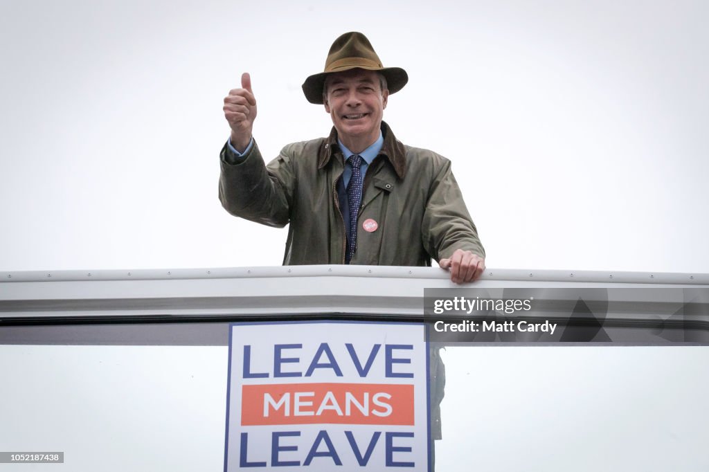 The DUP Joins Nigel Farage For Bournemouth Save Brexit Rally