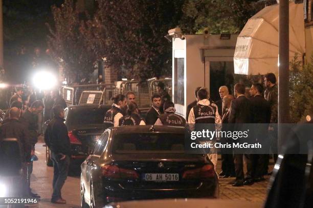 Turkish police enter the Saudi Arabian consulate amid a growing international backlash to the disappearance of Journalist, Jamal Khashoggi on October...