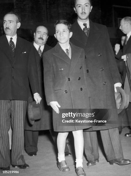 June 1946. London. Victoria Station. King Faysal Ii Of Iraq And Emir Abdul Illah Of Iraq