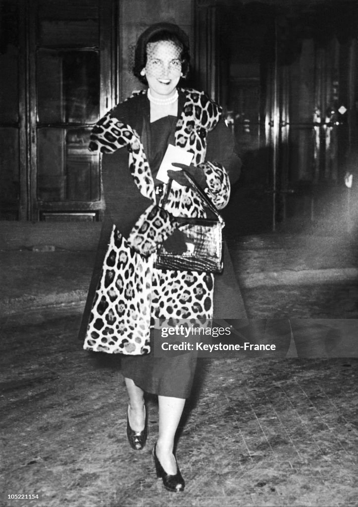 Princess De Rethy In Paris In 1949