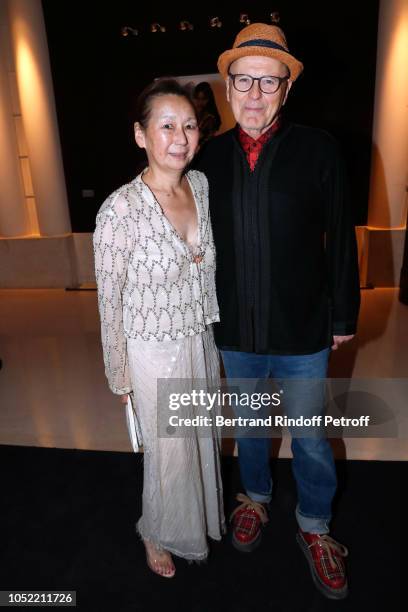 Gay Gassmann and her husband Ulli Gassmann attend the "Vive La Mode" Exhibition Preview - Unpublished exhibition of photographic works from Nicola...