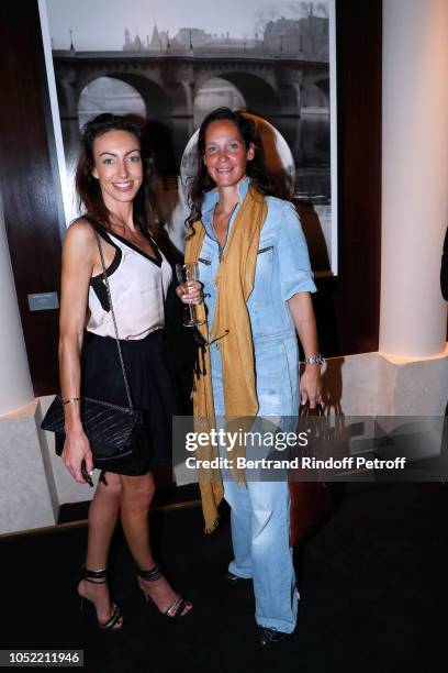Aude Bernard-Maille and Solene Saint-Gilles attend the "Vive La Mode" Exhibition Preview - Unpublished exhibition of photographic works from Nicola...