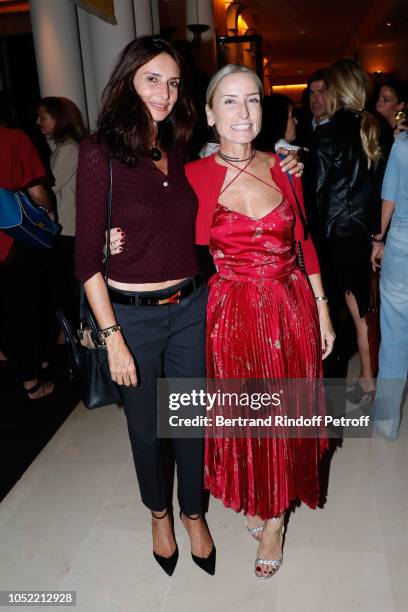 Valerie Bernard and Paola d'Assche attend the "Vive La Mode" Exhibition Preview - Unpublished exhibition of photographic works from Nicola Erni's...