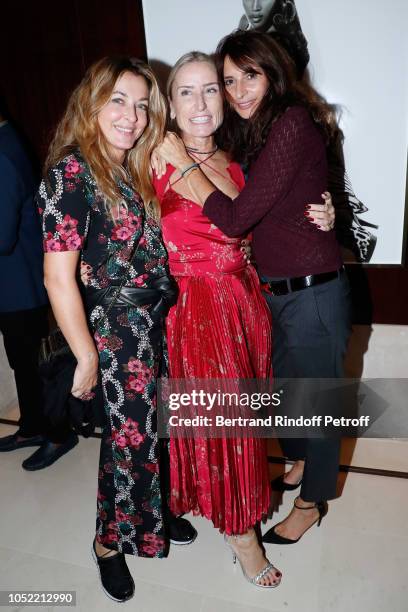 Arabelle Mahdavi, Paola d'Assche and Valerie Bernard attend the "Vive La Mode" Exhibition Preview - Unpublished exhibition of photographic works from...
