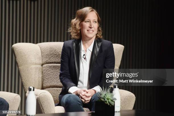 Susan Wojcicki speaks onstage at WIRED25 Summit: WIRED Celebrates 25th Anniversary With Tech Icons Of The Past & Future on October 15, 2018 in San...