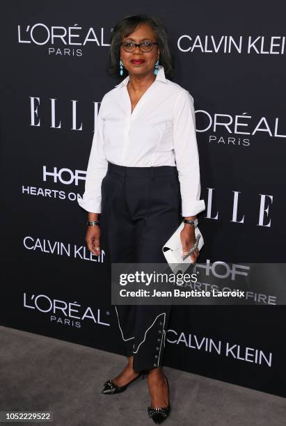 Anita Hill attends the 25th Annual ELLE Women in Hollywood Celebration at Four Seasons Hotel Los Angeles at Beverly Hills on October 15, 2018 in Los...