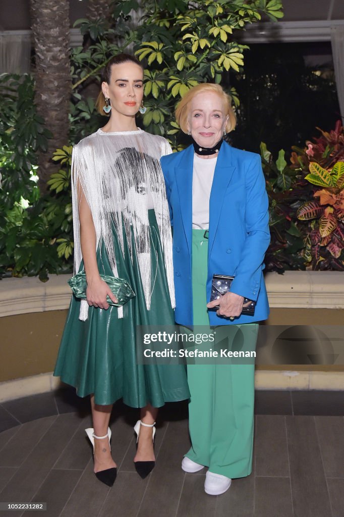 Sarah Paulson and Holland Taylor attend ELLE's 25th Annual Women In