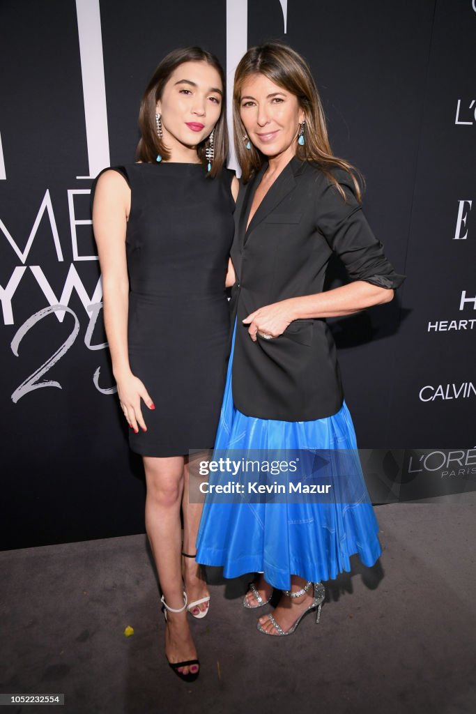 Editor-in-Chief, Nina Garcia and Rowan Blanchard attend ELLE's 25th