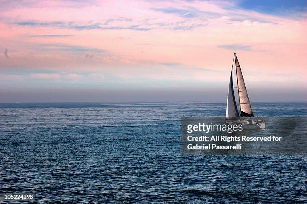 sailboat - sail boats stock pictures, royalty-free photos & images