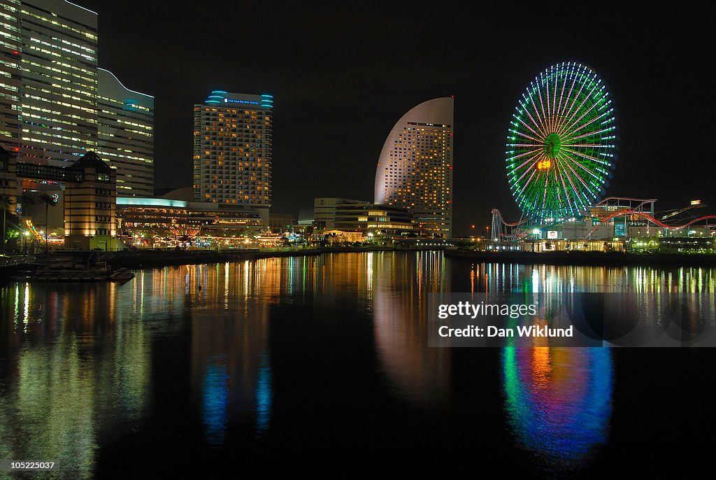 Yokohama harbour skyline