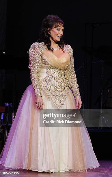 Honoree Loretta Lynn performs during the GRAMMY Salute to Country Music Honoring Loretta Lynn presented by Mastercard and hosted by The Recording...