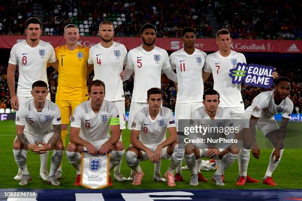 Line up of England Harry Maguire, Pickford, Eric Dier, Joe Gomez, Marcus Rashford, Ross Barkley, Trippier, Harry Kane, Harry Winks, Ben Chilwell and...