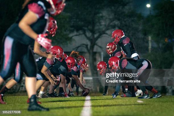 Vrouwelijke American Football Team opleiding