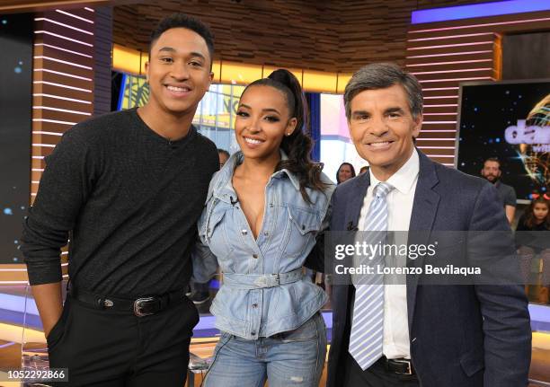 Tinashe and Brandon Armstrong are guests on "Good Morning America," on Tuesday, October 16, 2018 on Walt Disney Television via Getty Images. BRANDON...