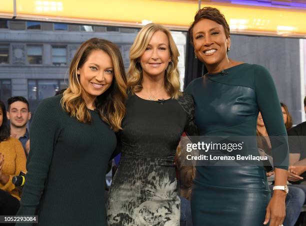 Coverage of "Good Morning America," on Tuesday, October 16, 2018 on Walt Disney Television via Getty Images. GINGER ZEE, LARA SPENCER, ROBIN ROBERTS