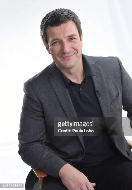 Adrienne Bankert interviews Nathan Fillion on "Good Morning America," on Tuesday, October 16 airing on Walt Disney Television via Getty Images....