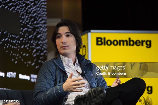 Vlad Tenev, co-chief executive officer and co-founder of Robinhood Financial LLC, speaks during the Sooner Than You Think conference in the Brooklyn...