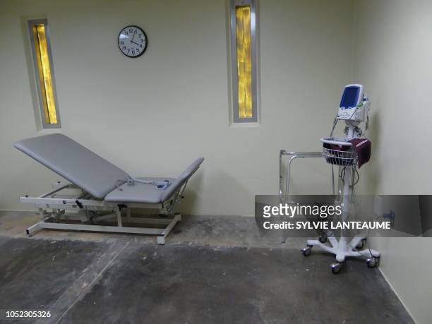 Physical therapy room for older detainees is seen at the US Guantanamo Naval Base on October 16 in Guantanamo Base, Cuba. - The Guantanamo prison,...